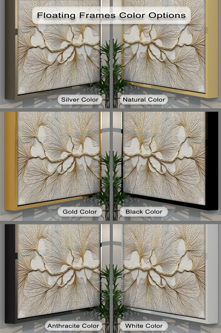 Golden Ginkgo Fan Leaves – Canvas Print - MyPhotoStation
