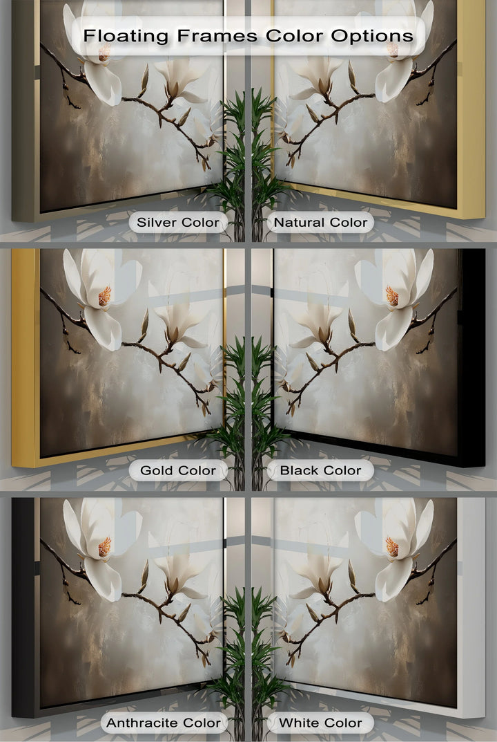 Serenity Magnolia – Elegant White Blossom Canvas Wall Art - MyPhotoStation