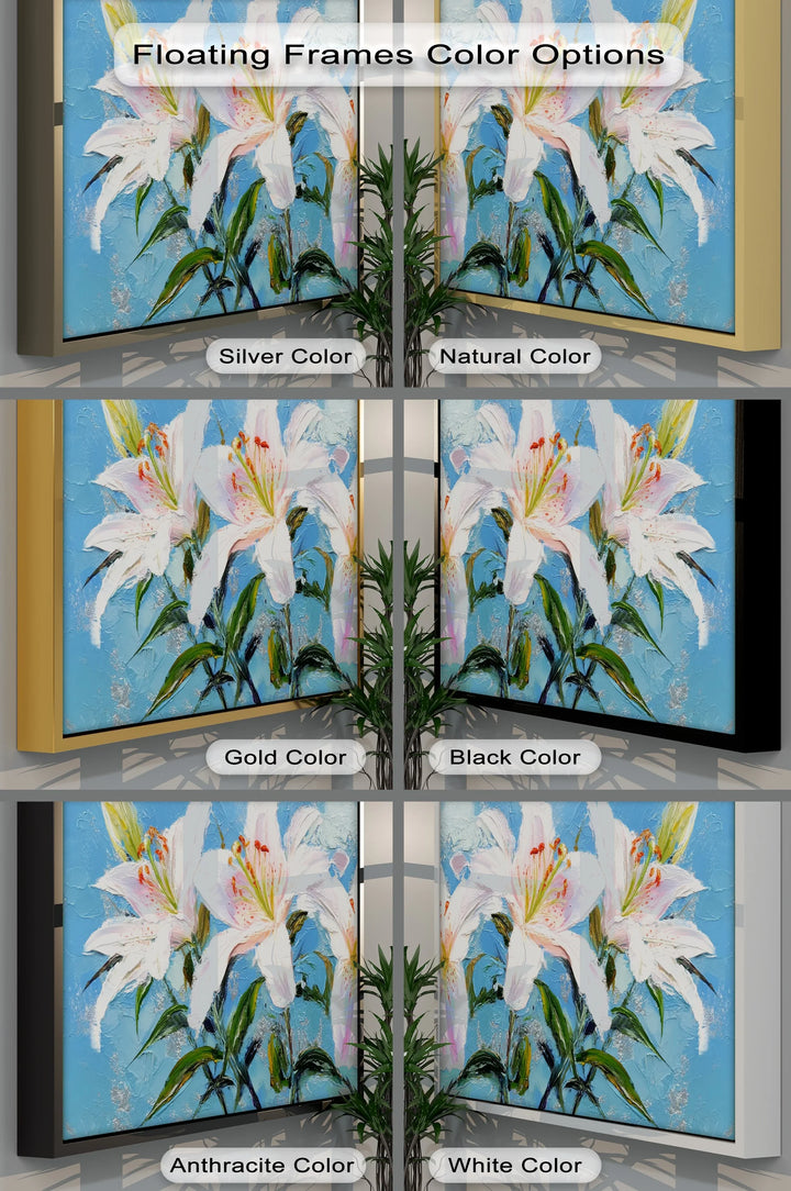 Blooming Stargazer Lilies – Pink and White Floral Canvas Print - MyPhotoStation