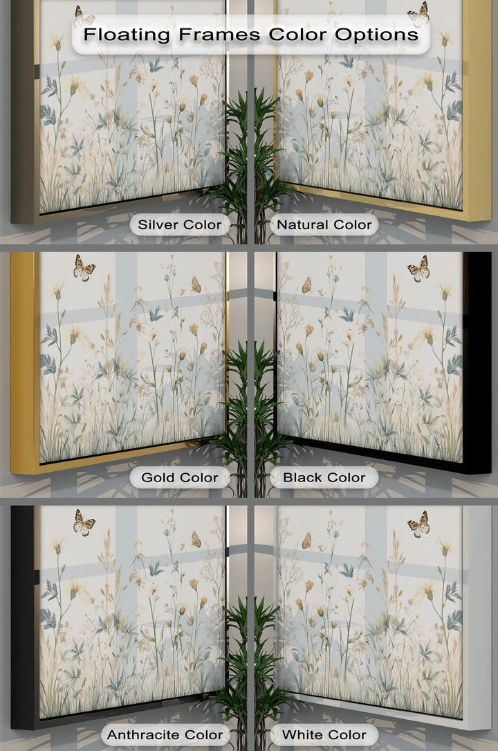Whispers of Wildflowers – Soft Botanical Meadow Canvas Print - MyPhotoStation
