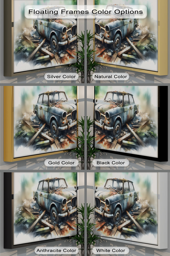 Abandoned Vintage Car – Car Canvas Print