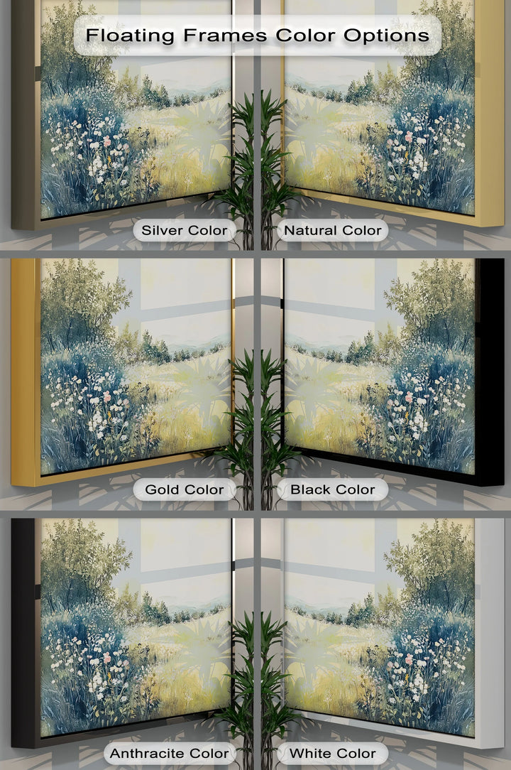 Golden Meadow Horizon – Serene Landscape Canvas Print - MyPhotoStation