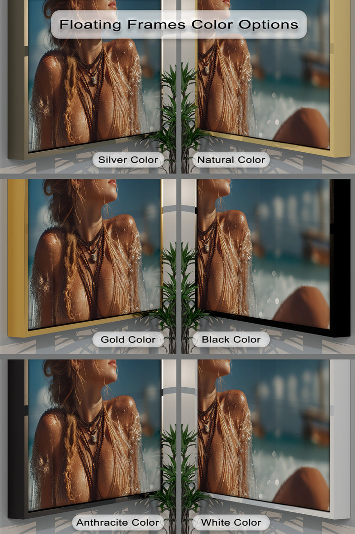 Sensual Seaside Beauty - Erotic Canvas Wall Art | Nude Art