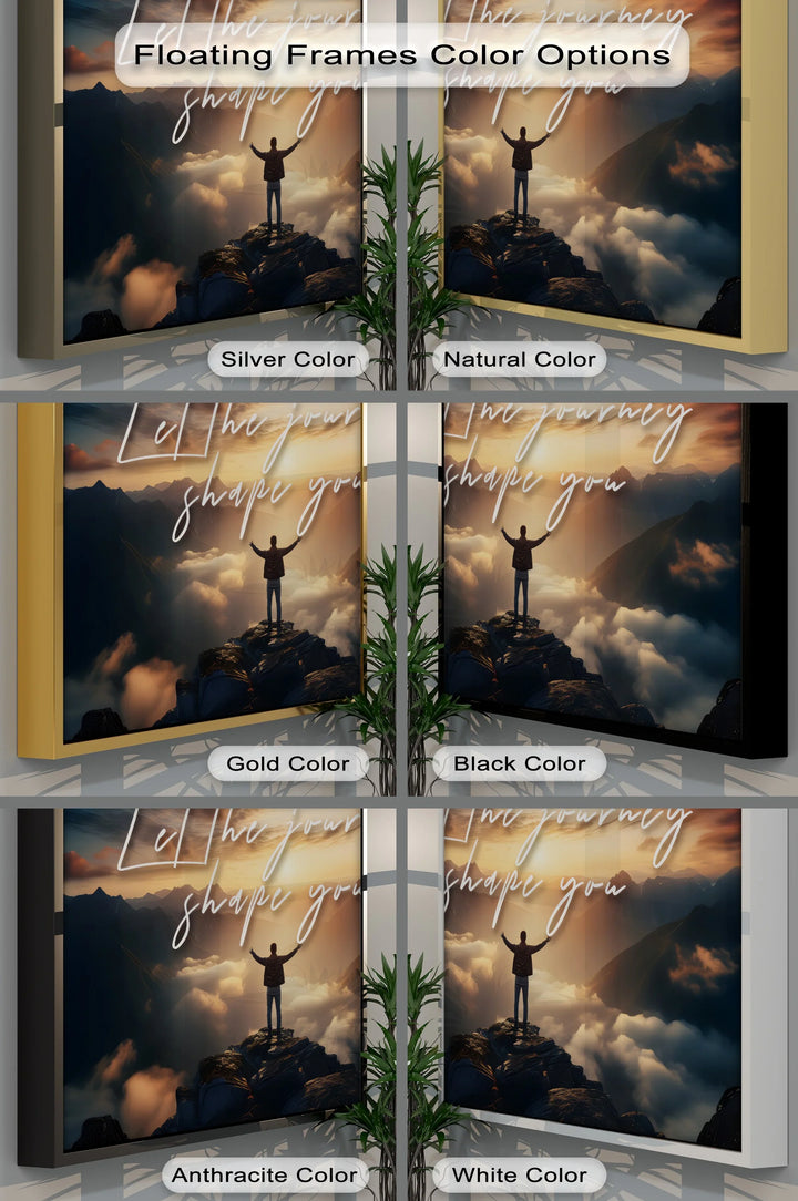 Let the Journey Shape You – Inspirational Mountain Canvas Print