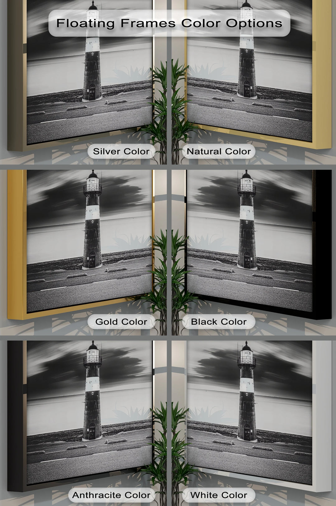 Solitary Beacon – Black and White Lighthouse Canvas Print - MyPhotoStation