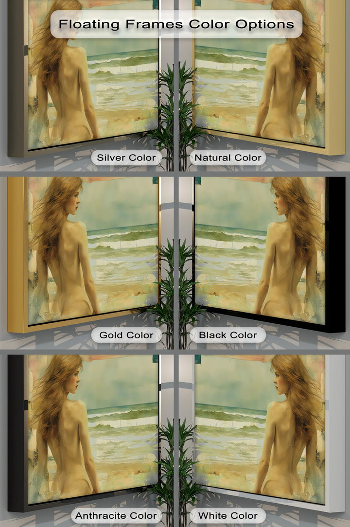 Ocean Muse – Dreamy Nude Seascape Canvas Print - MyPhotoStation