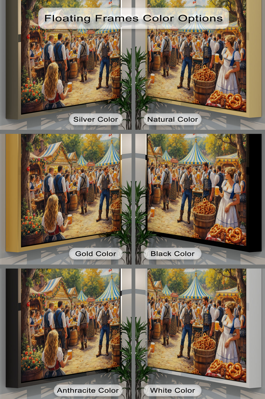 Oktoberfest Celebration – Bavarian Beer Festival Canvas Wall Art | Canvas Art