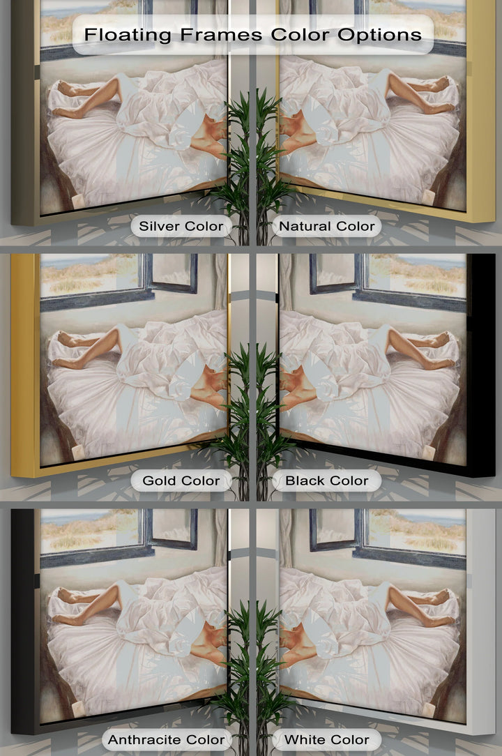 Sunlit Morning – Nude in White Sheets by the Window Canvas Print - MyPhotoStation