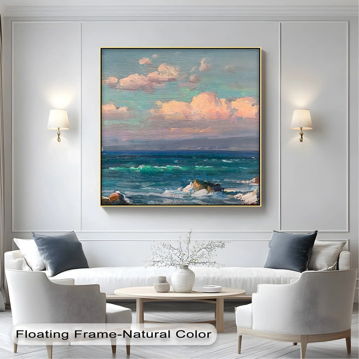 Twilight over the Sea – Romantic Coastal Canvas Print - MyPhotoStation