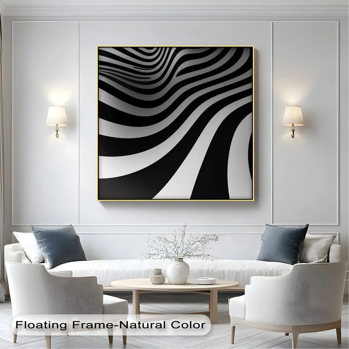 Velvet Currents – Black & White Canvas Print - MyPhotoStation