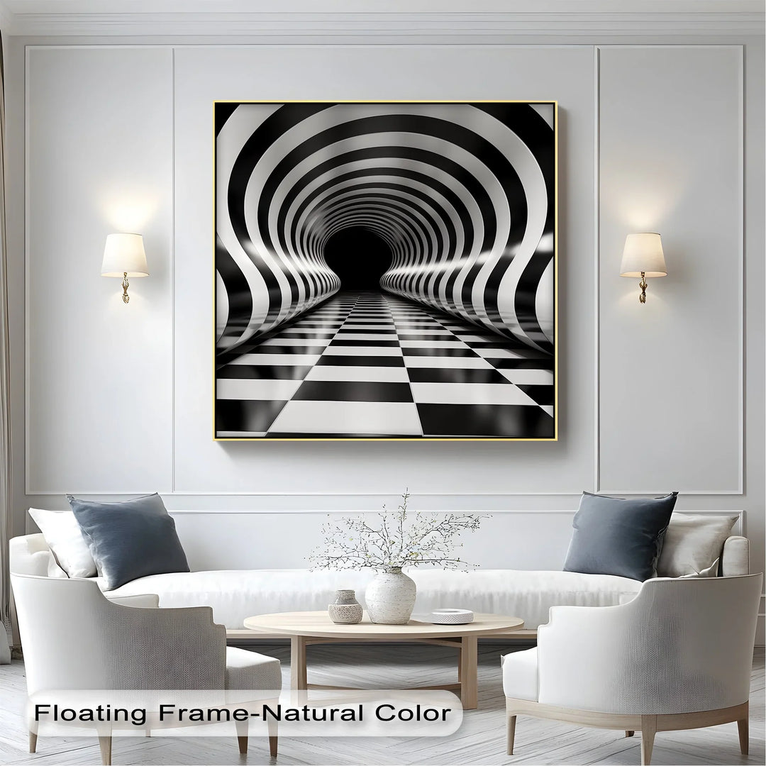 Waves of Infinity – Black & White Canvas Print - MyPhotoStation