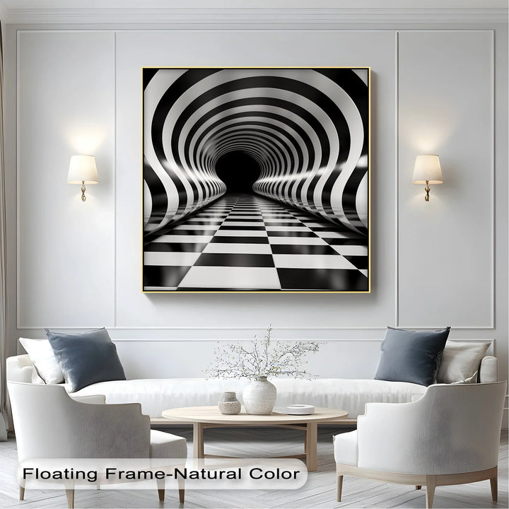 Waves of Infinity – Black & White Canvas Print - MyPhotoStation