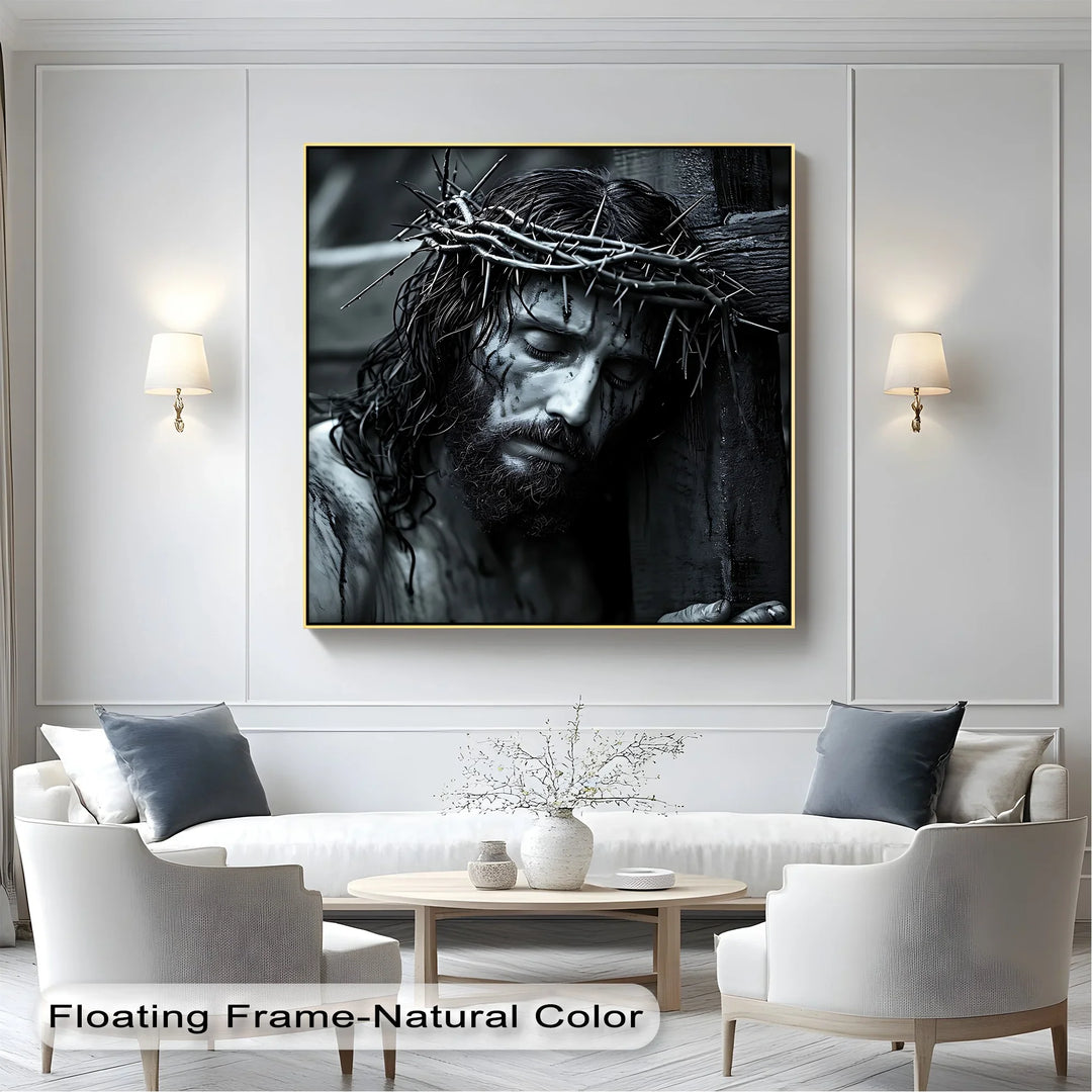Crown of Suffering – Jesus Carrying the Cross Canvas Print - MyPhotoStation