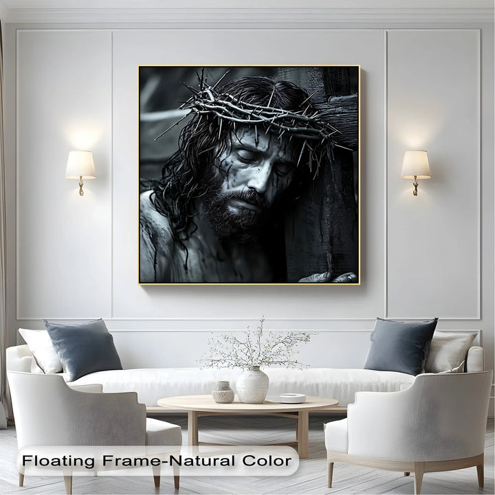 Crown of Suffering – Jesus Carrying the Cross Canvas Print - MyPhotoStation
