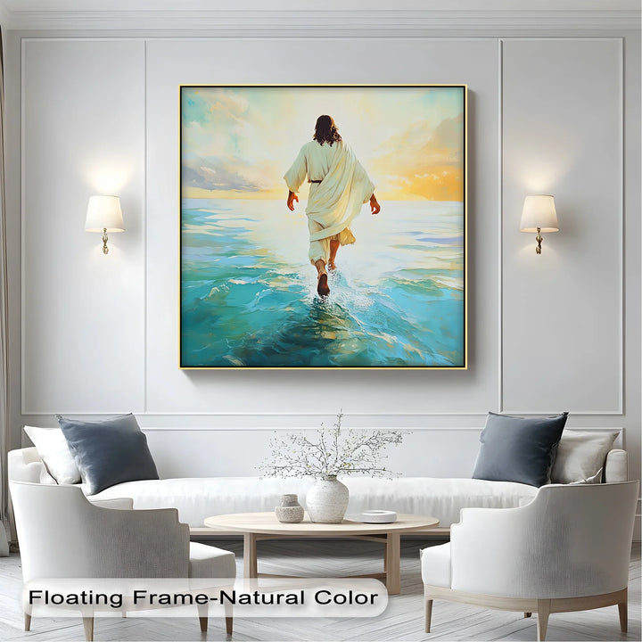 Faith in Motion – Jesus Walking on Water Canvas Print - MyPhotoStation