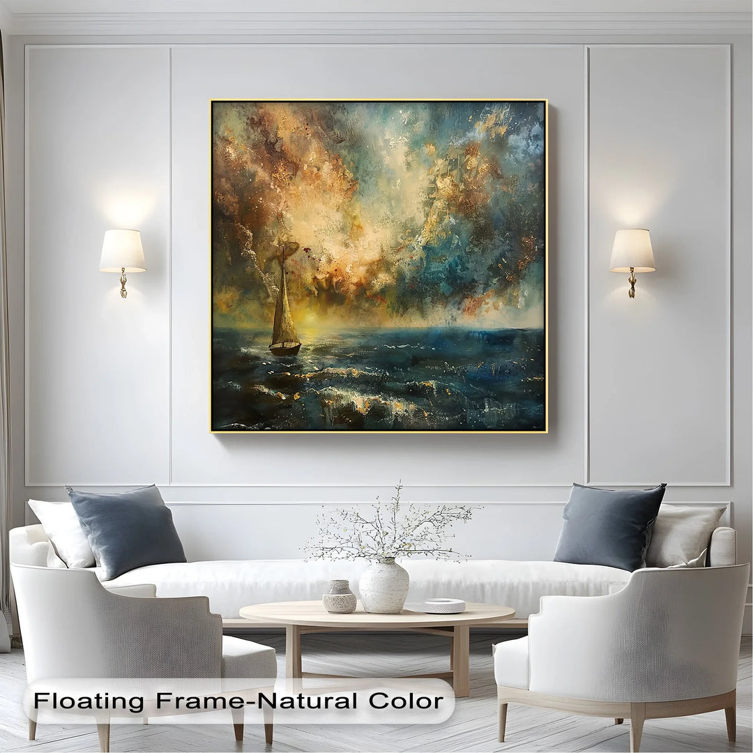 Stormlight Voyage – Dramatic Ocean Canvas Print - MyPhotoStation