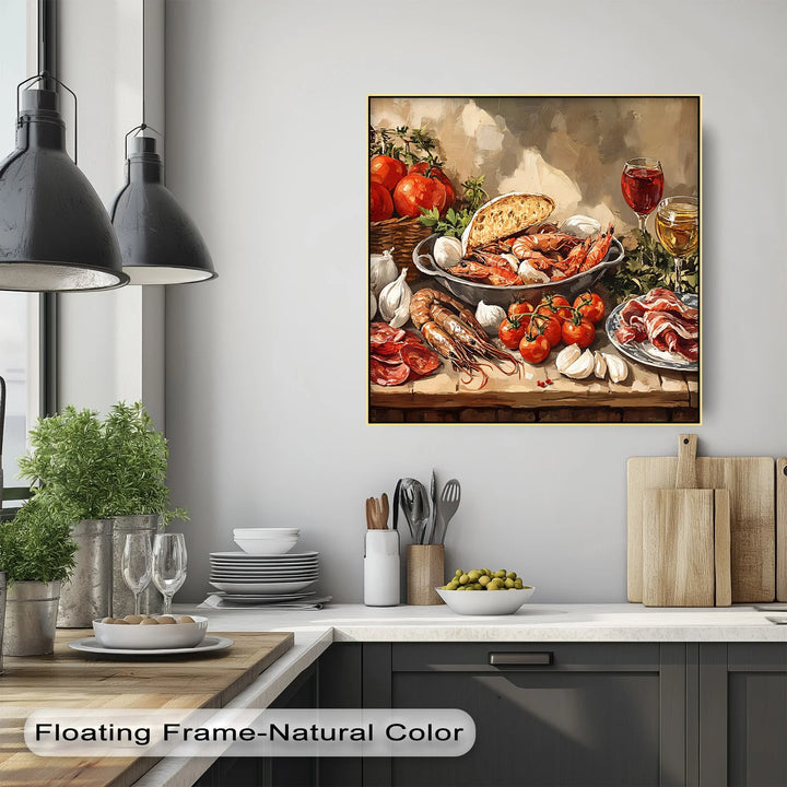 Mediterranean Delights – Gourmet Feast Kitchen Canvas Print - MyPhotoStation