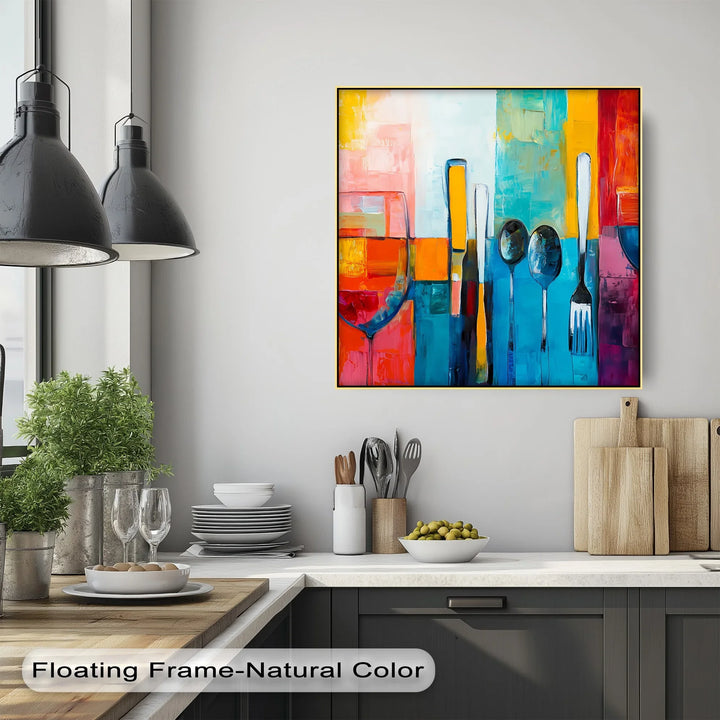Modern Table Setting – Kitchen Canvas Print - MyPhotoStation