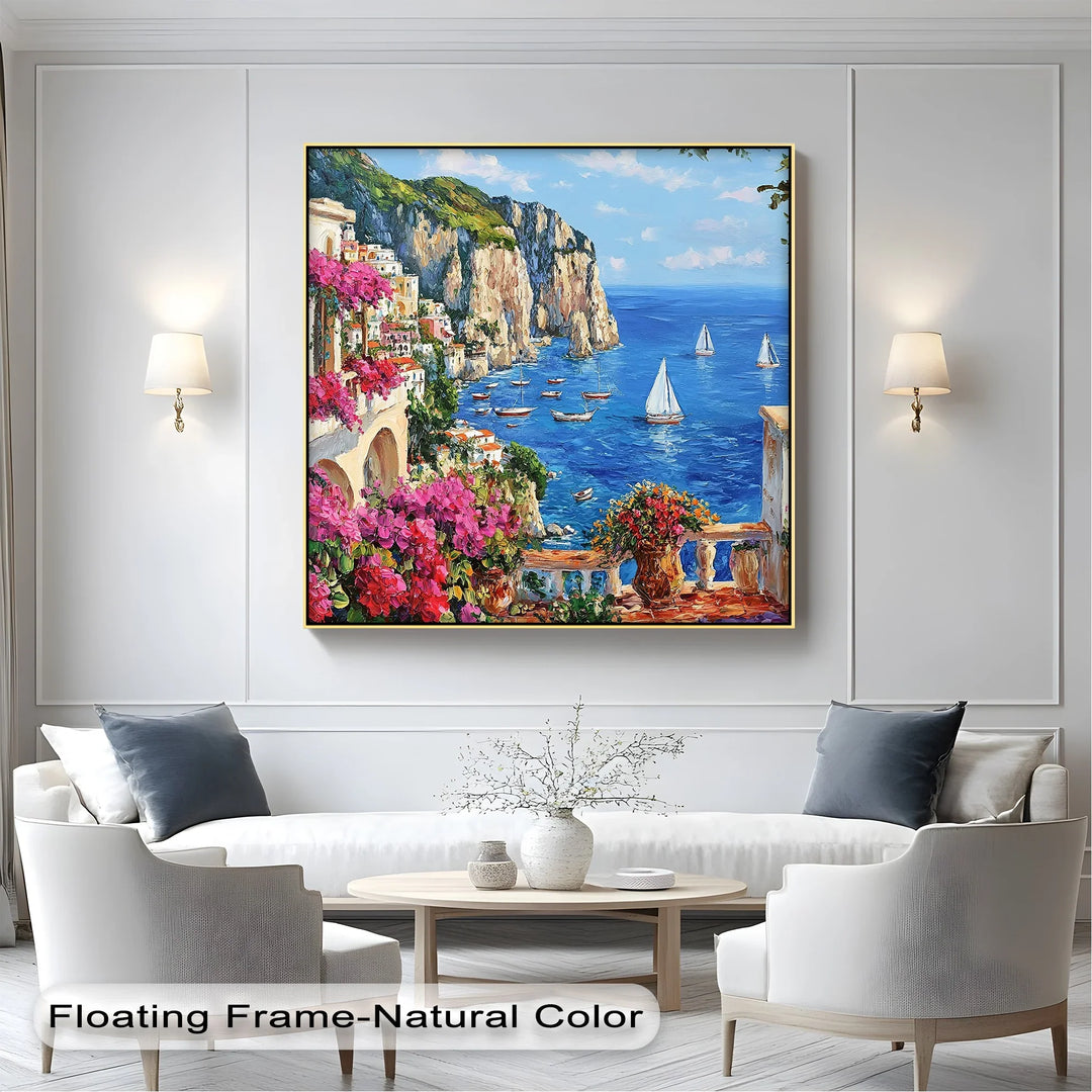 Capri Dreamscape – Mediterranean Coastline Canvas Print - MyPhotoStation