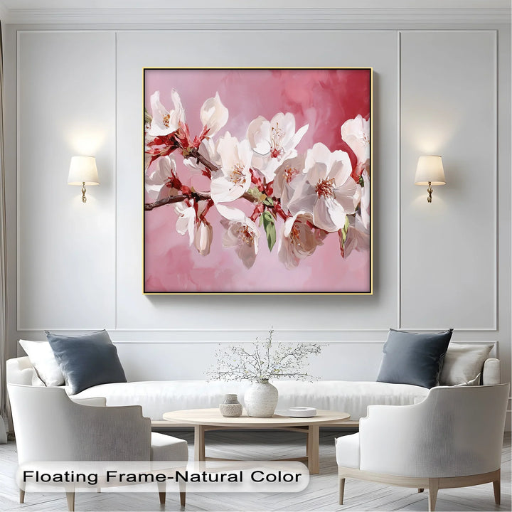 Blossoming Almond Branch – Pink Canvas Print - MyPhotoStation