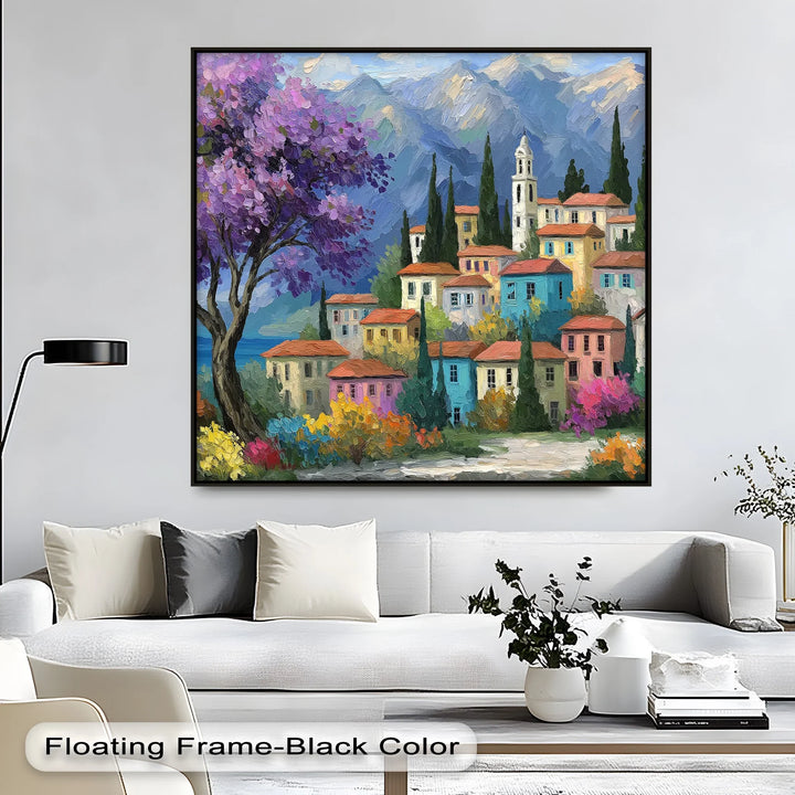 Purple Blossom Village – Canvas Print - MyPhotoStation