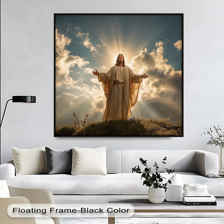 Divine Light – Radiant Jesus Canvas Print - MyPhotoStation