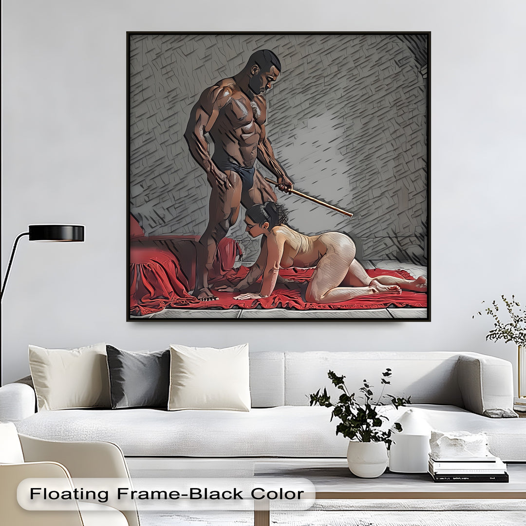 Obedience Ritual – Erotic BDSM Canvas Wall Art | Sexy Canvas