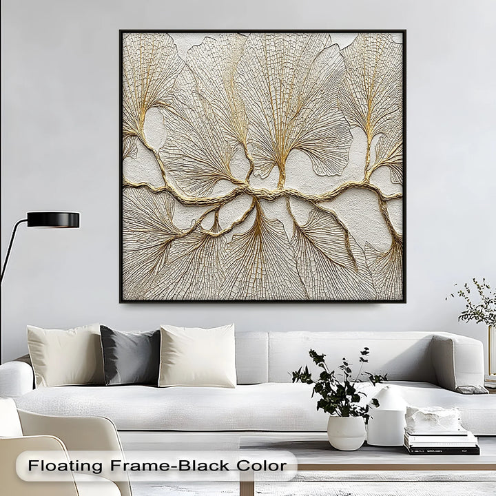 Golden Ginkgo Fan Leaves – Canvas Print - MyPhotoStation