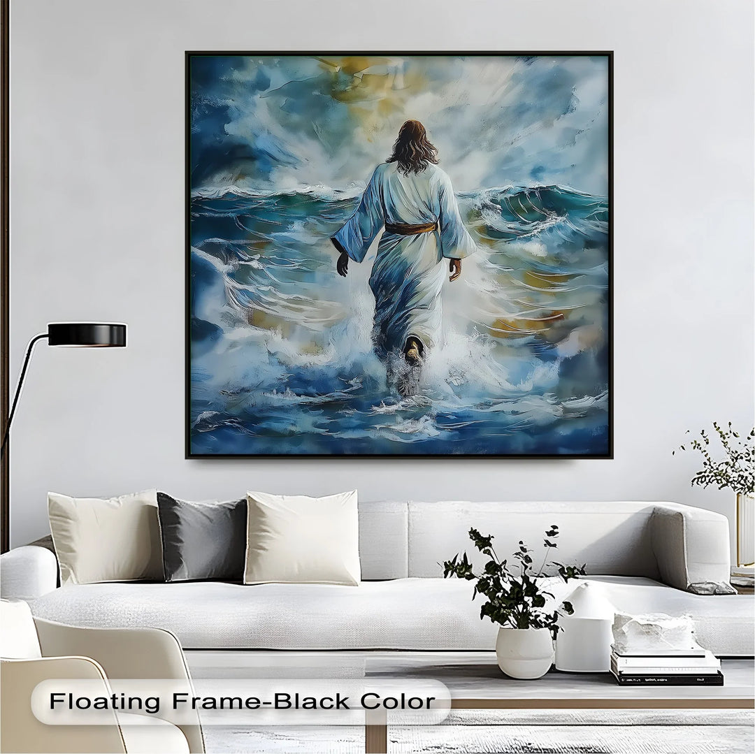 Spiritual Jesus miracle wall art – perfect for prayer rooms and homes.

