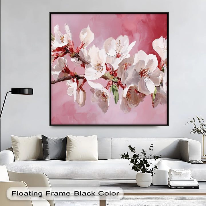 Blossoming Almond Branch – Pink Canvas Print - MyPhotoStation