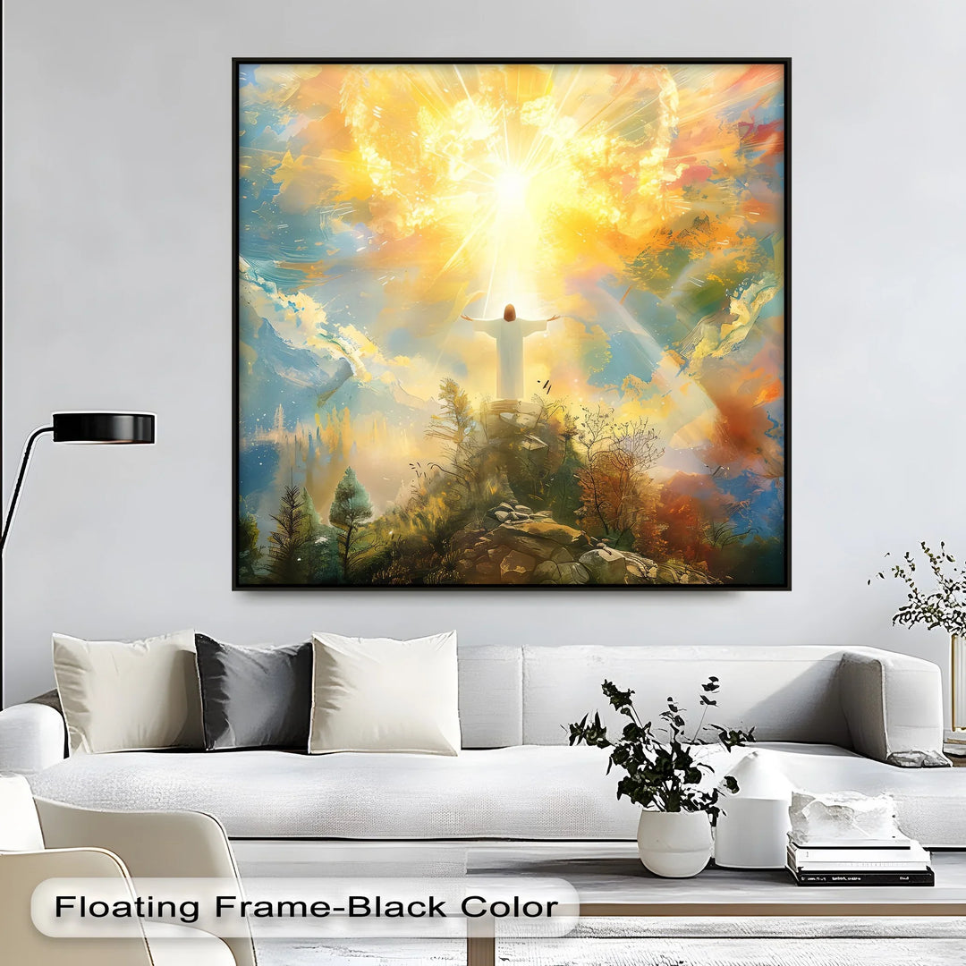 Ascension of Light – Glorious Resurrection Canvas Print