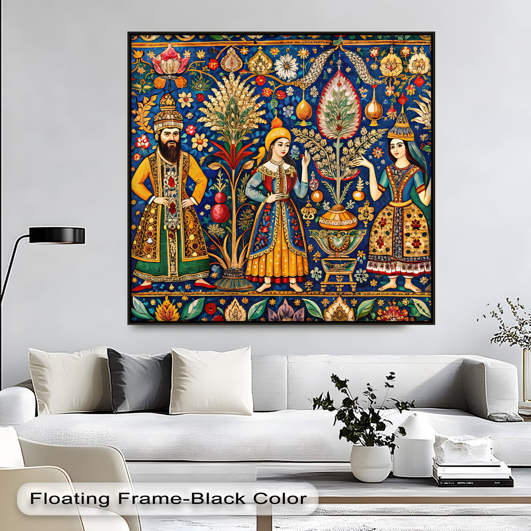 Royal Garden Gathering – Persian Canvas Print