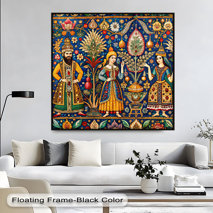 Royal Garden Gathering – Persian Canvas Print
