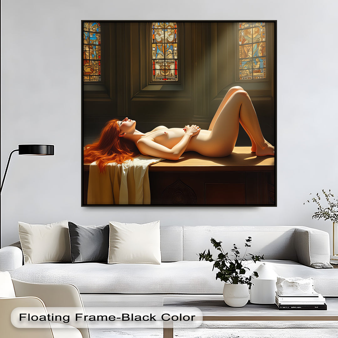Divine Surrender – Erotic Canvas Wall Art | Artwork Canvas