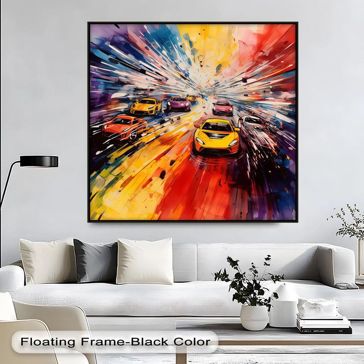 Color Burst Speedway – Car Canvas Print - MyPhotoStation