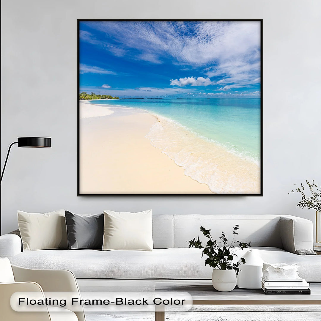 Tropical Beach and Crystal Waters - Landscape Canvas Print