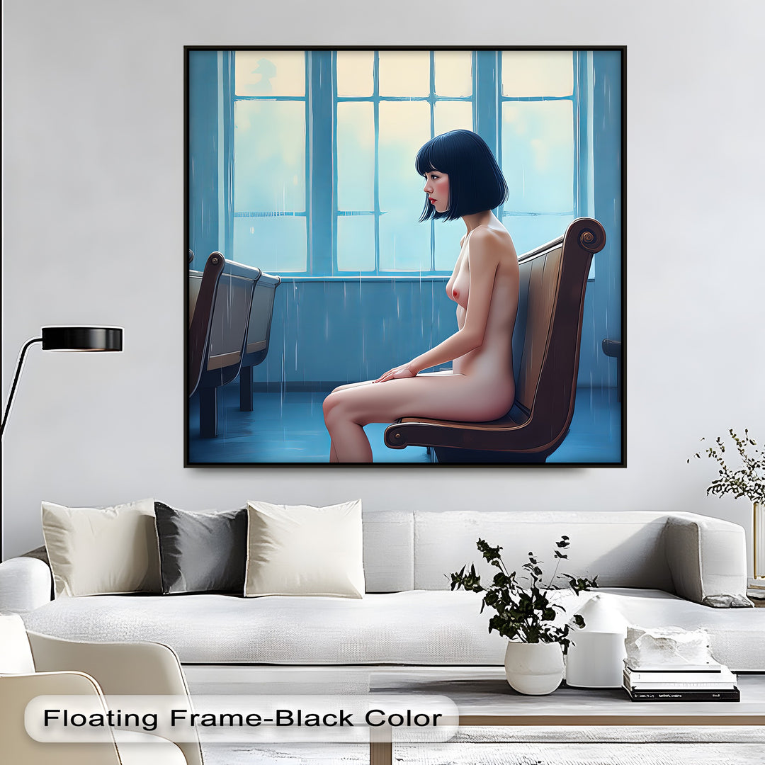Silent Rain – Erotic Canvas Wall Art | Framed Artwork