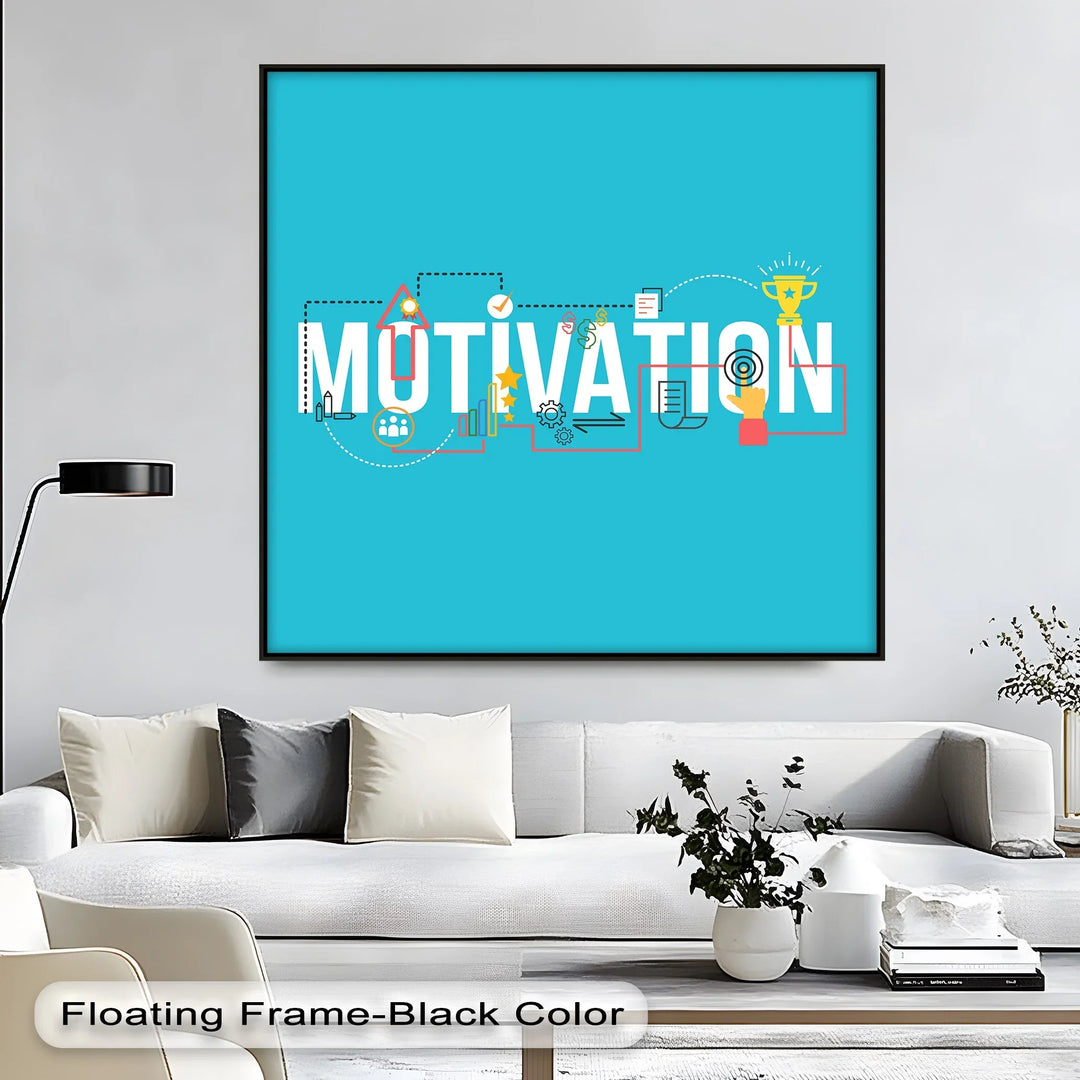 Motivation Blueprint – Inspired Canvas Print