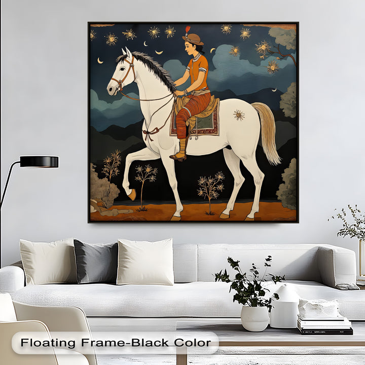 Moonlit Rider – Persian Canvas Print