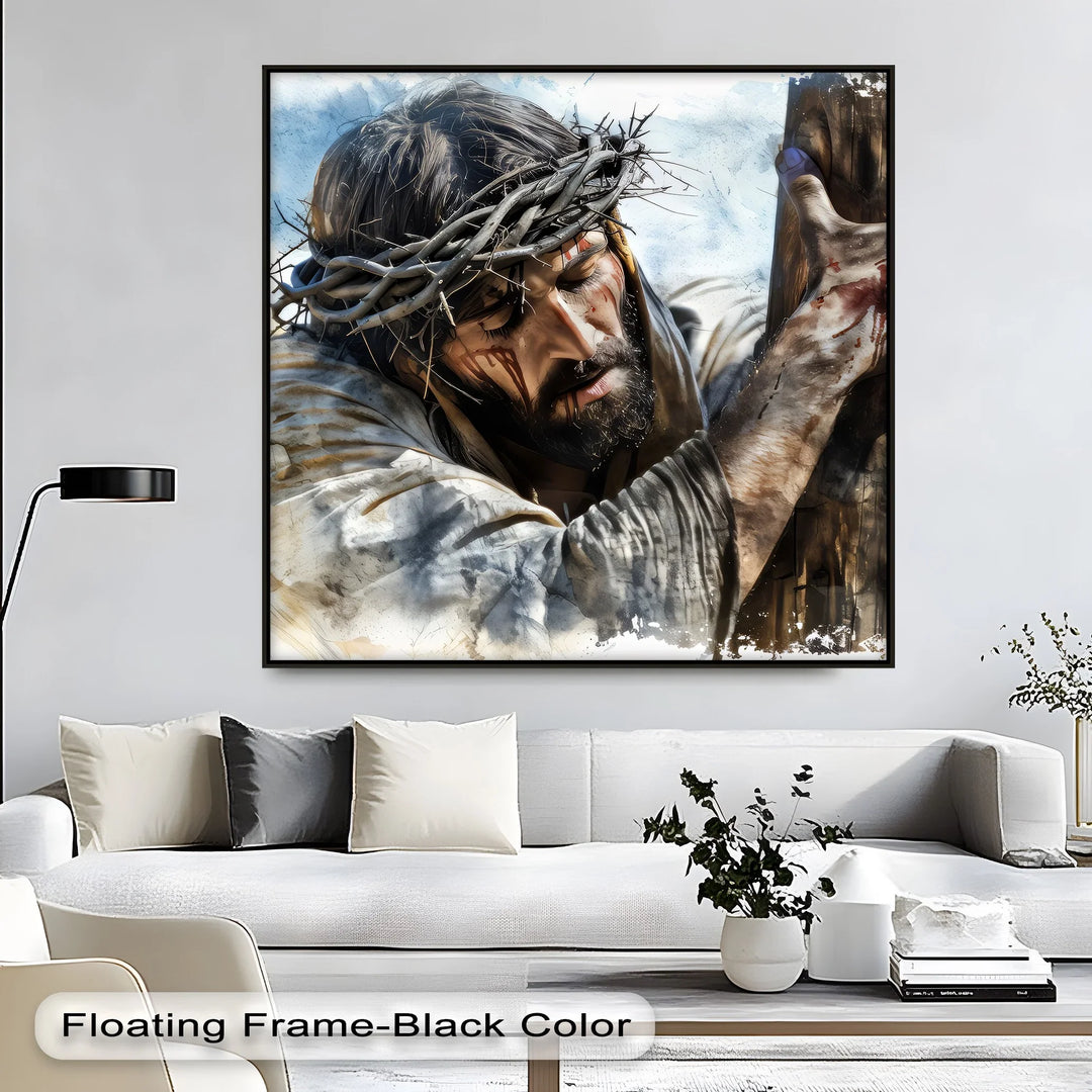 The Final Embrace – Crucified Savior Canvas Print