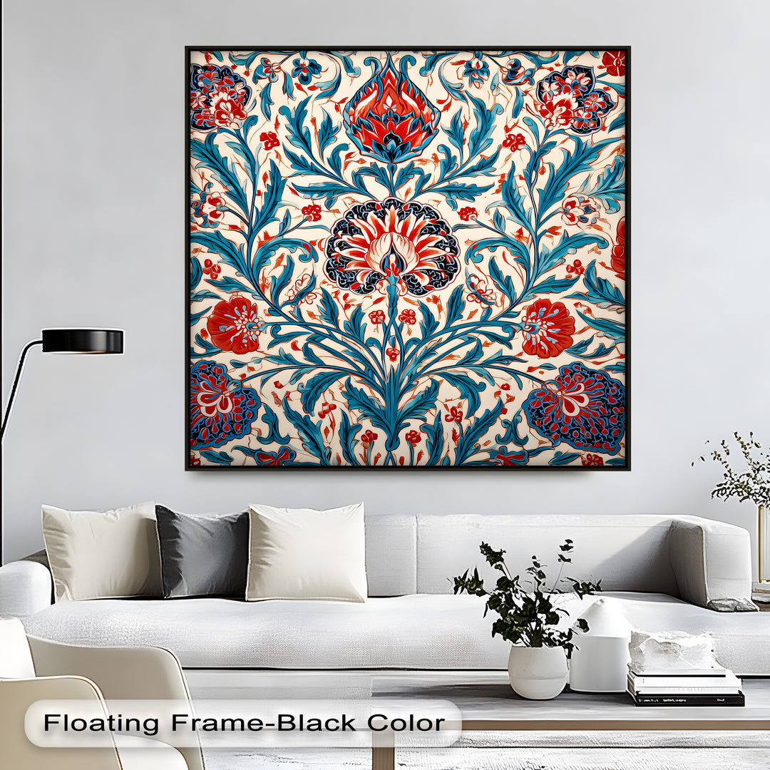 Persian Floral Elegance – Persian Canvas Print