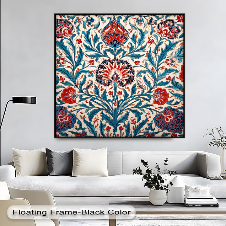 Persian Floral Elegance – Persian Canvas Print
