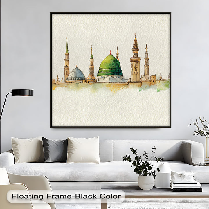 Al-Masjid an-Nabawi - Islamic Canvas Print