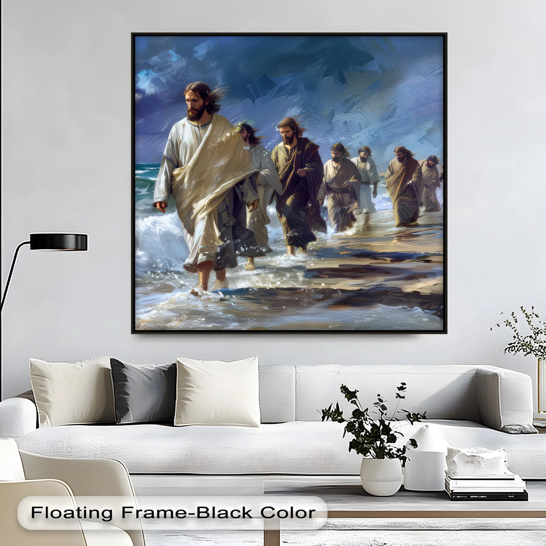 Walking with Christ – Jesus Canvas Print