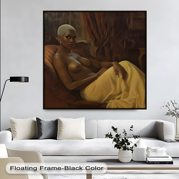 Velvet Rain – Erotic Dark Moody Canvas Wall Art | Framed Art