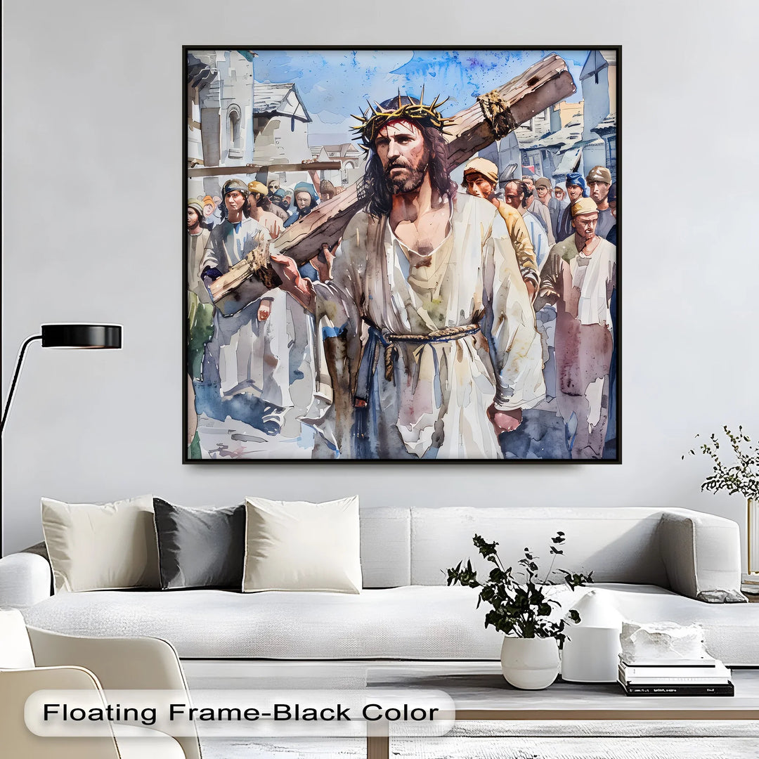 The Way of the Cross – Jesus Carrying the Cross Canvas Print