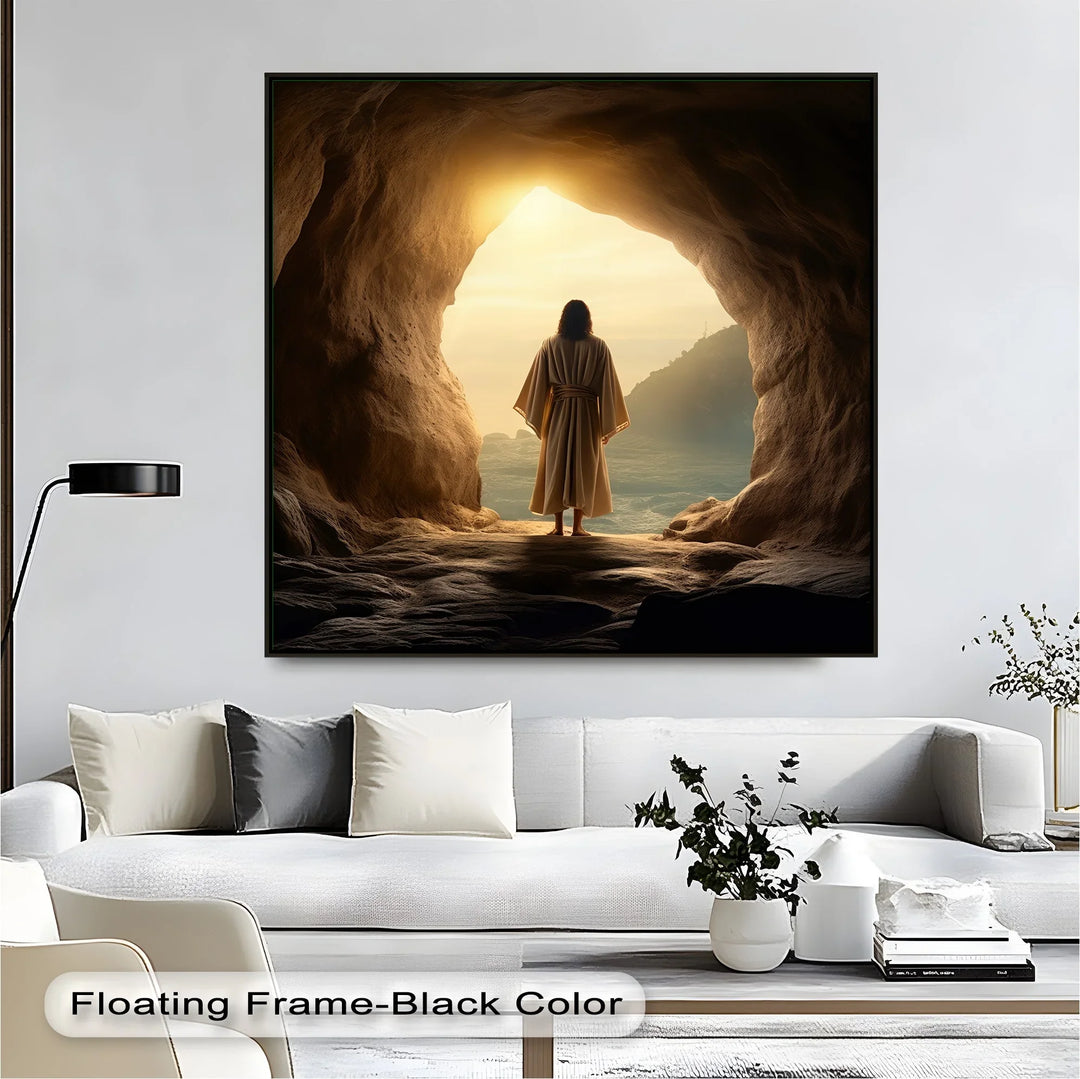 Sacred light from the tomb – faith-based religious wall decor.

