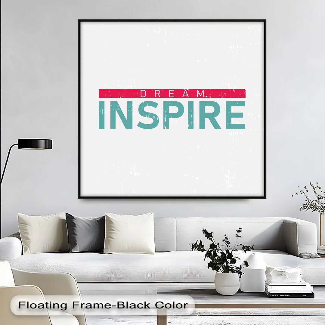 Dream Inspire – Modern Minimalist Canvas Print
