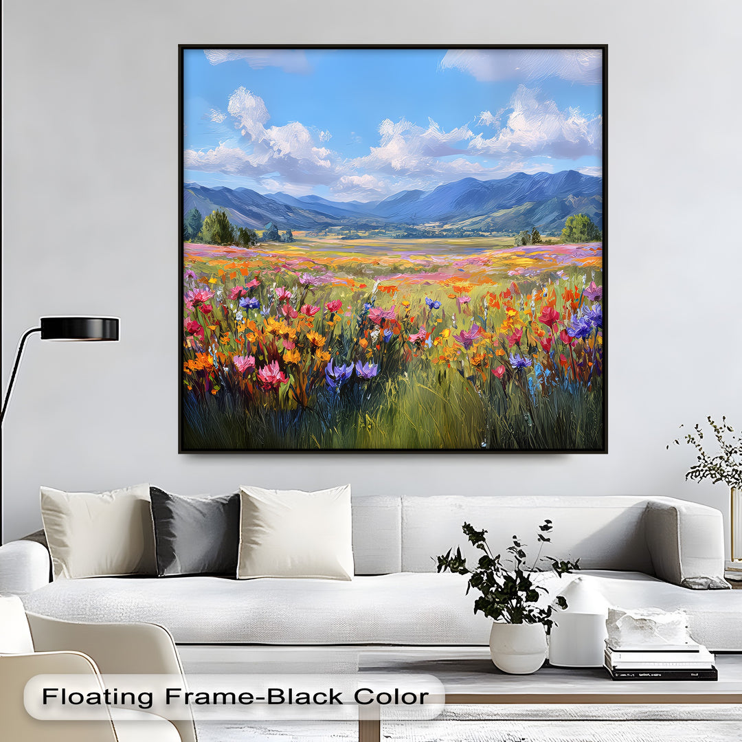 Blooming Valley – Wildflower Meadow Canvas Print
