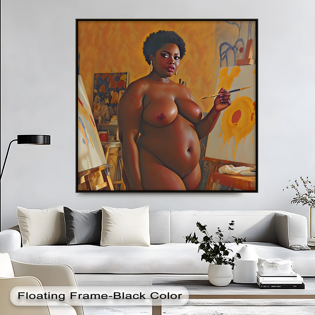 Bold Strokes – Nude Abstract Erotic Canvas Wall Art | Naked Canvas Prints
